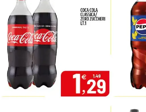 Coca-Cola classica/zero zuccheri