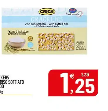 Crackers con riso soffiato
