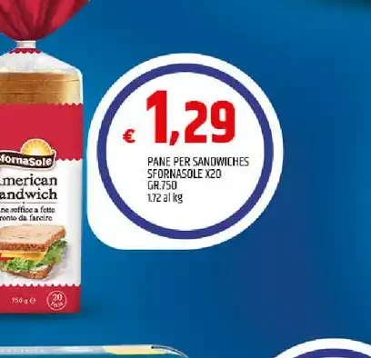 Pane per sandwiches