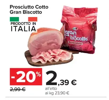 Prosciutto cotto Gran Biscotto