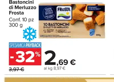Bastoncini di merluzzo Frosta