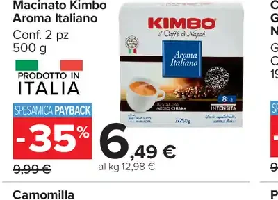 Macinato Kimbo Aroma Italiano