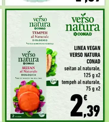 Seitan e tempeh biologici