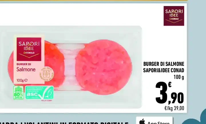 Burger di salmone Sapori&Idee Conad