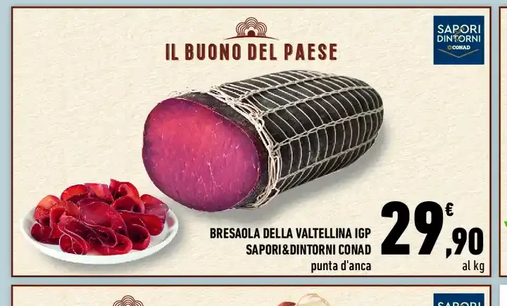 Bresaola della Valtellina IGP Sapori&Dintorni Conad