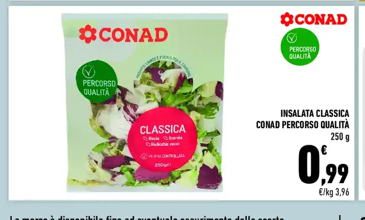 Insalata classica Conad Percorso Qualità