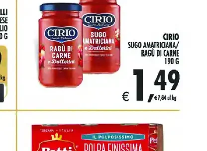 Sugo amatriciana/ragù di carne