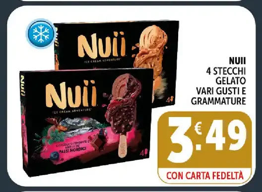 Gelato stecchi vari gusti e grammature