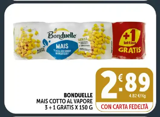 Mais cotto al vapore