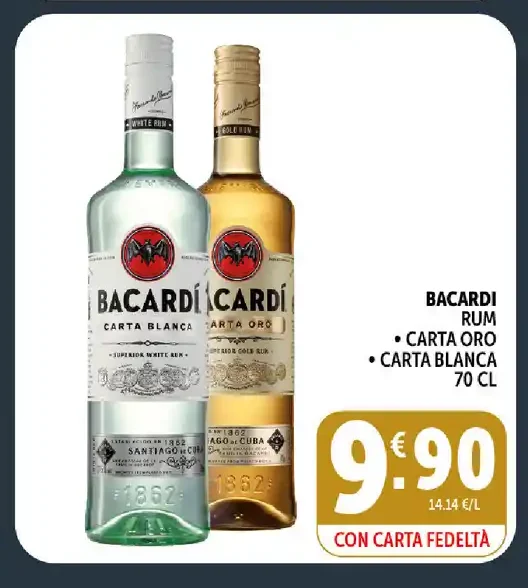 Rum Carta Oro o Carta Blanca