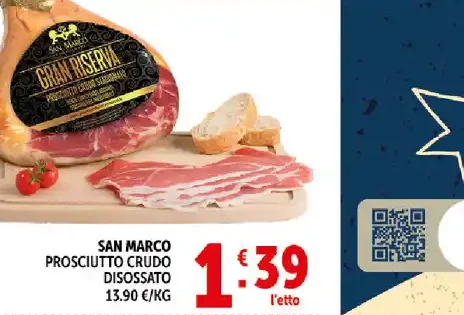 Prosciutto crudo disossato San Marco
