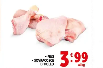Fusi e sovracosce di pollo