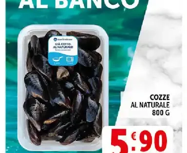 Cozze al naturale