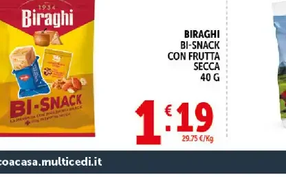 Biraghi Bi-Snack con frutta secca