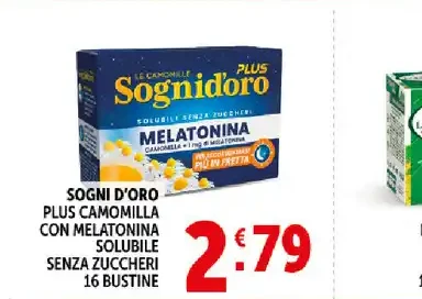 Sogni d'Oro Plus camomilla e melatonina