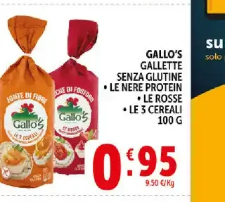 Gallette senza glutine Gallo's