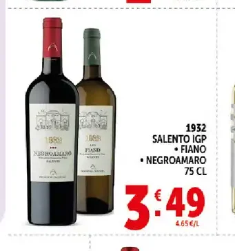 1932 Salento IGP Fiano o Negroamaro