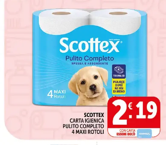 Scottex Pulito Completo carta igienica