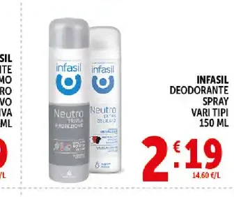 Infasil deodorante spray