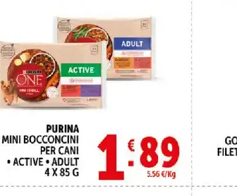 Purina One Mini bocconcini per cani