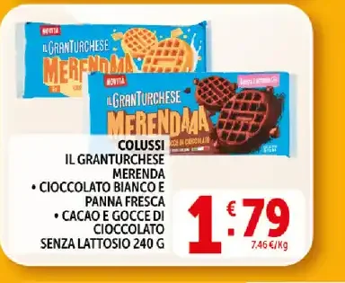 Merenda al cioccolato e cacao senza lattosio
