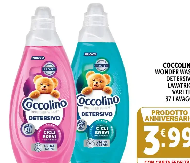 Detersivo lavatrice Coccolino Wonder Wash