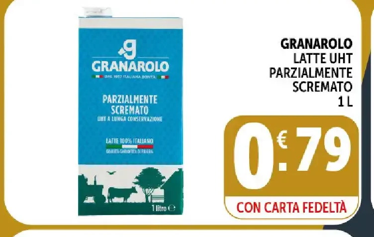 Latte UHT parzialmente scremato