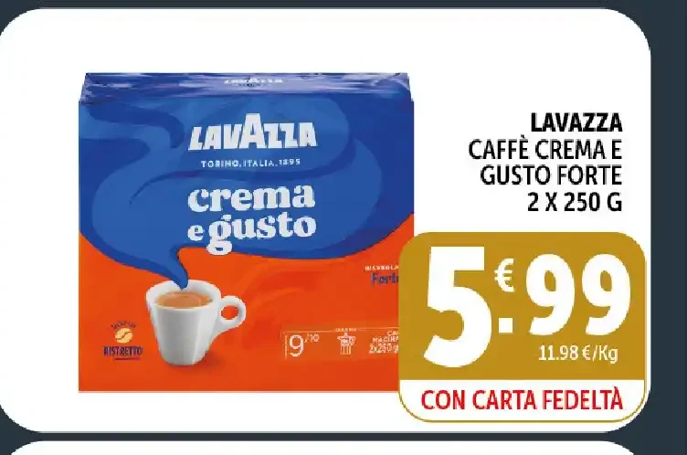 Caffè crema e gusto forte