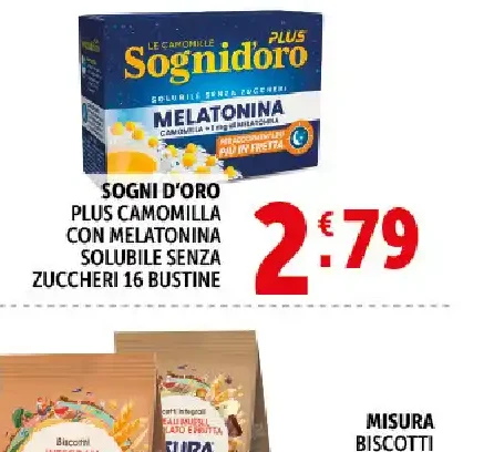 Plus camomilla con melatonina Sogni d'Oro