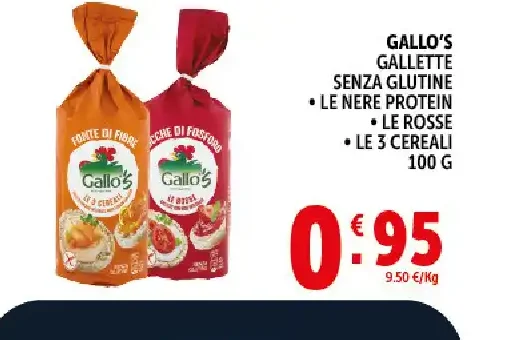 Gallo's gallette senza glutine