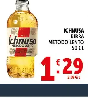 Ichnusa birra metodo lento