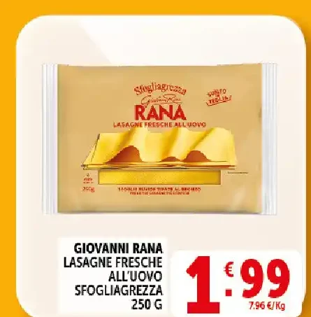 Lasagne fresche all'uovo