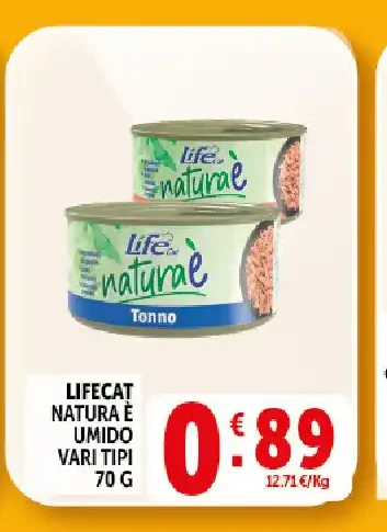 Cibo umido per gatti Life Natural, vari tipi