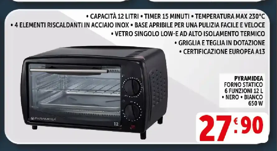 Forno statico Pyramis