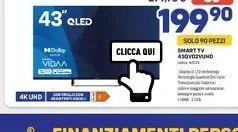 Smart Tech QLED TV 43 pollici