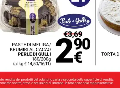 Paste di meliga/Krumiri al cacao