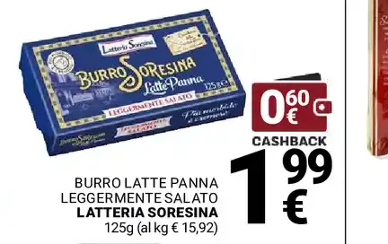 Burro latte panna