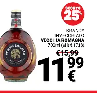 Brandy invecchiato Vecchia Romagna