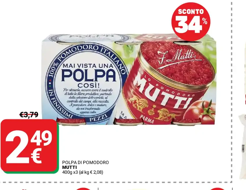 Polpa di pomodoro Mutti