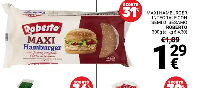 Maxi hamburger integrale Roberto