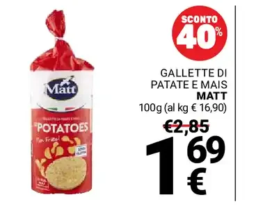 Gallette di patate e mais Matt