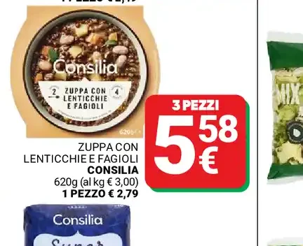 Zuppa con lenticchie e fagioli Consilia