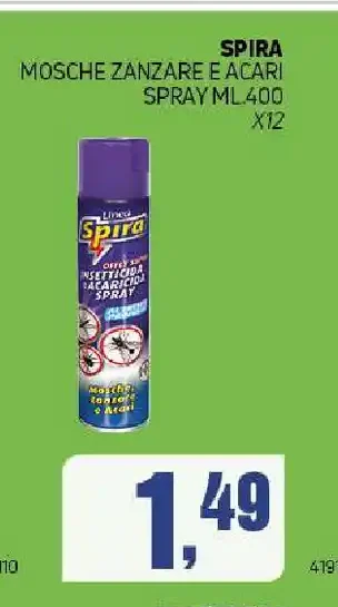 Spray mosche zanzare e acari Spira