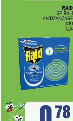 Spirali antizanzare Raid