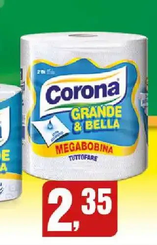 Carta igienica Corona Grande & Bella Megabobina