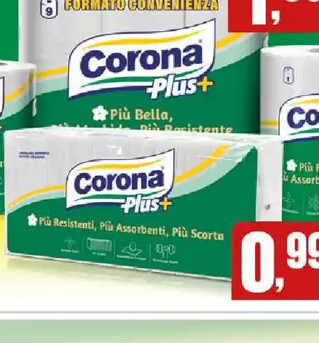 Carta igienica Corona Plus+