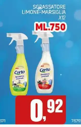 Sgrassatore limone-marsiglia