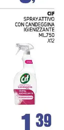 Spray attivo con candeggina
