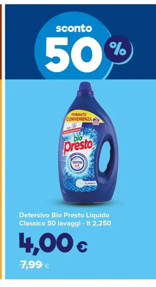 Detersivo Bio Presto Liquido Classico