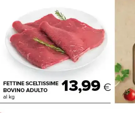 Fettine sceltissime bovino adulto